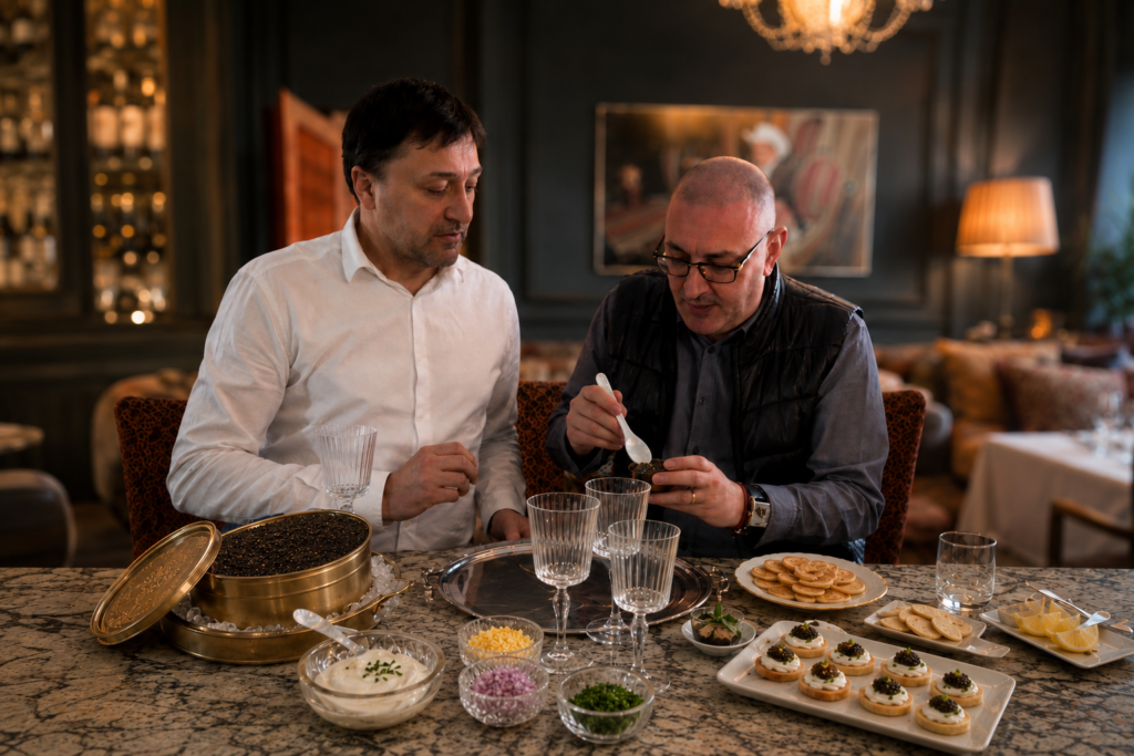 Royal black caviar showcased at an exclusive tasting in Sofia