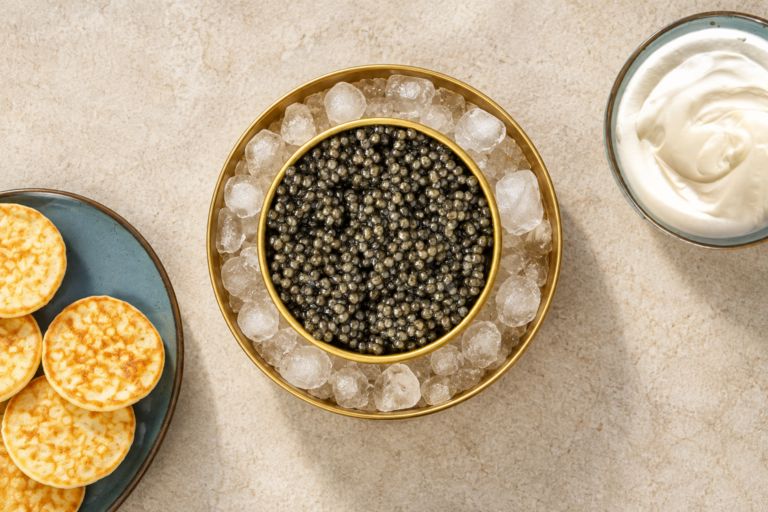 How should we store black caviar at home?