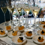 Which wine goes best with black caviar?